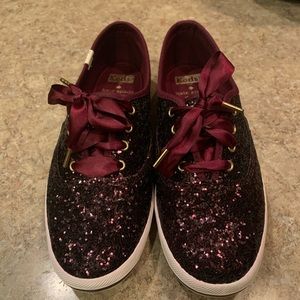 NIB Deep Cherry Kate Spade Keds